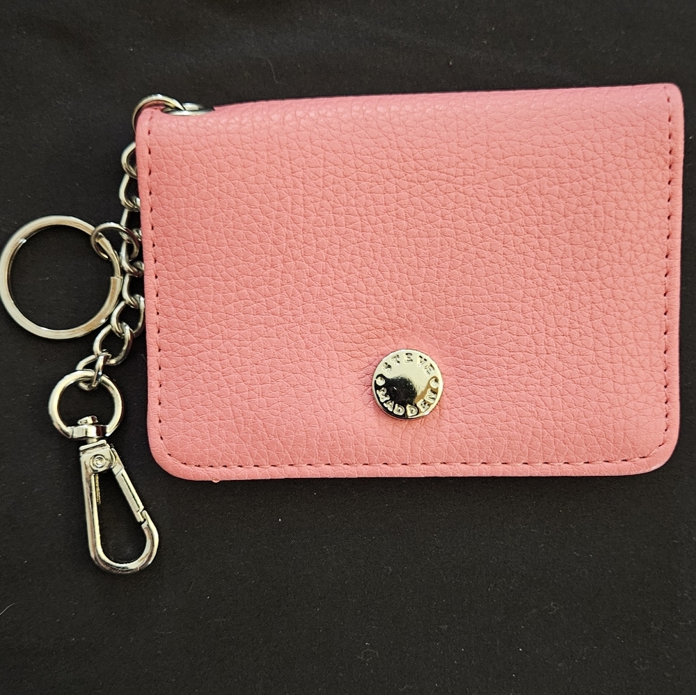 Pink Steve Madden Keychain Wallet